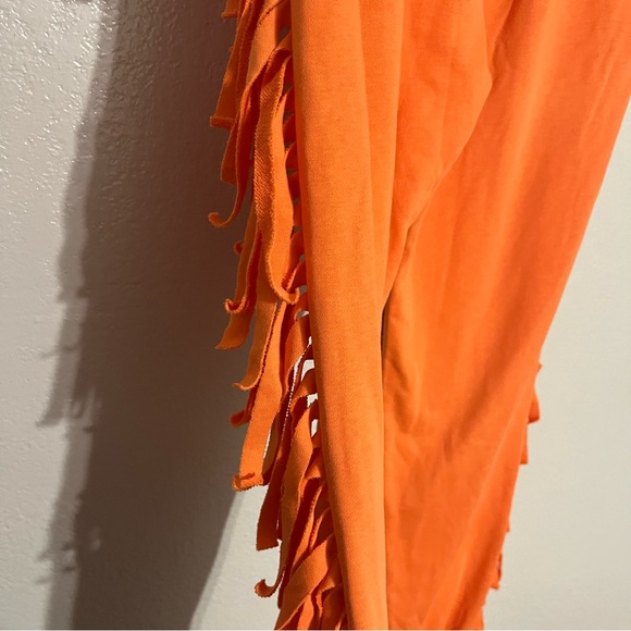 Orange Fringe Joggers Size Medium - Picture 8 of 10